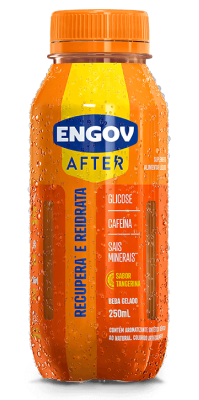 Imagem da embalagem de Engov After sabor tangerina.